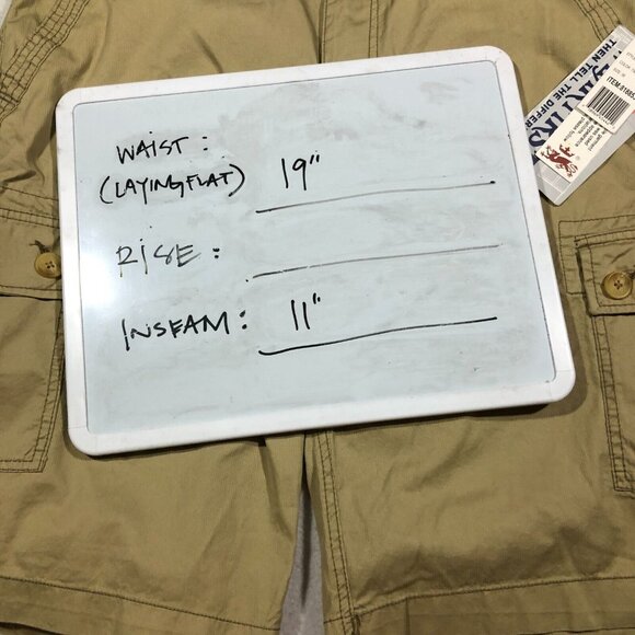 Wear First Shorts Mens 38 Legacy Belted Cargo Shorts Khaki 818853 NEW - Picture 12 of 12